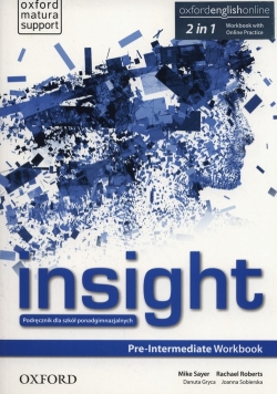 Insight Pre-Intermediate Workbook + Online practice