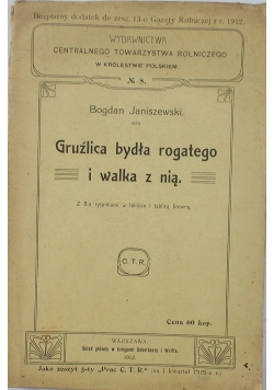 Gruźlica bydła rogatego i walka z nią, 1912 r.