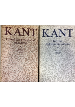 Krytyka praktycznego rozumu,Uzaadnienie metafizyki moralności