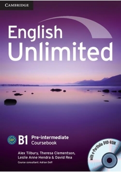 English Unlimited Pre-intermediate Coursebook + DVD