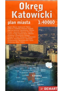 Okręg Katowicki plan miasta 1:40 000
