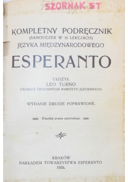Esperanto , 1926 r.