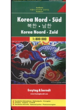 Autokarte, Korea Nord, Korea Noord, Zuid