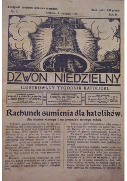 Dzwon niedzielny, 1926 r.