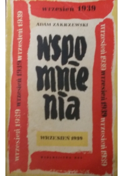Wspomnienia wrzesień 1939