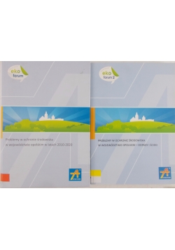 Problemy w ochronie środowiska w województwie opolskim , 2 książki