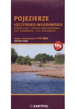 Pojezierze Łęczyńsko-Włodawskie Mapa turystyczna 1:75 000