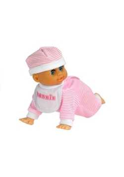 Lalka bobas raczkuje śmieje się mówi różowe serduszka