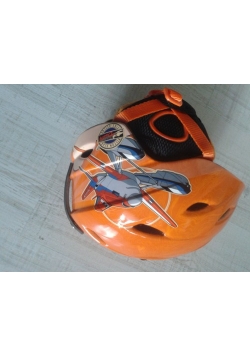 Kask narciarski Samoloty S pomarańczowy