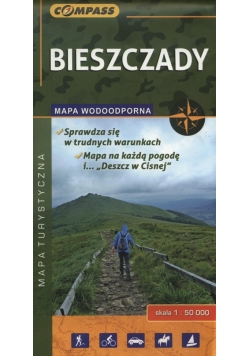 Bieszczady mapa turystyczna wodoodporna 1:50 000