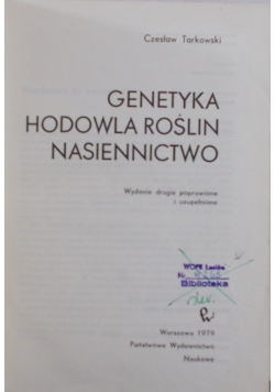 Genetyka, Hodowla roślin nasiennictwo