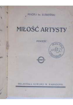Miłość artysty,1927r.