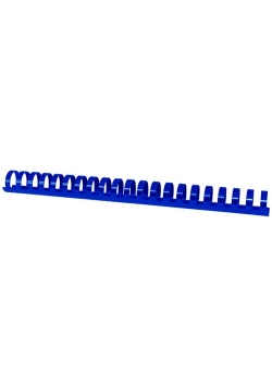 Plastikowe grzbiety do bindowania A4 25mm 50 sztuk niebieskie