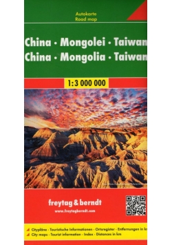 Chiny Mongolia Tajwan 1:3 000 000