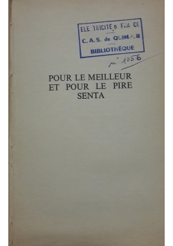 Pour le meilleur et pour le pire senta
