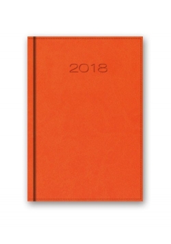Kalendarz 2018 41D B6 pomarańczowy