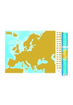 Europa mapa zdrapka 1:9 000 000