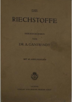 Die Riechstoffe, 1922 r.