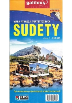 Sudety mapa atrakcji turystycznych 1:200 000