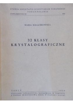 32 klasy krystalograficzne, 1950 r.