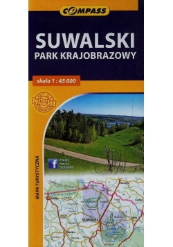 Suwalski Park Krajobrazowy Wigierski Park Narodowy mapa turystyczna dwustronna 1:45 000