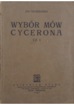 Wybór mów Cycerona, 1927 r.