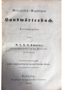 Handworterbuch, 1847 r.