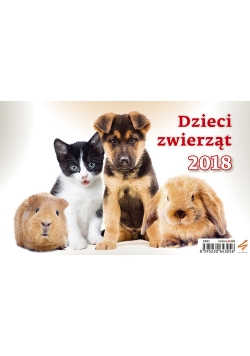 Kalendarz 2018 Biurkowy Dzieci zwierząt