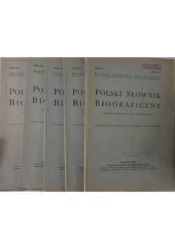 Polski słownik biograficzny I-V, 1939r.