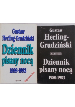Dziennik pisany nocą 1980-1983./Dziennik pisany nocą 1989-1992