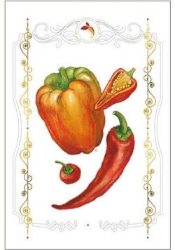 Karnet papryki 12x18 + koperta