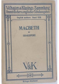 Macmeth by shakspere,1917