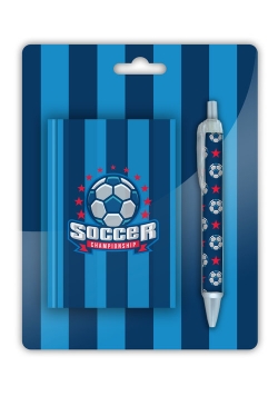 Zestaw pamiętnik z długopisem Paso Football