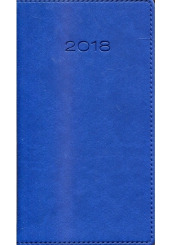 Kalendarz 2018 A6 11T kieszonkowy niebieski