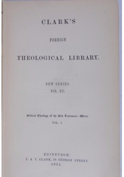 Theological Library, 1882 r.