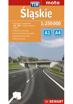 Śląskie TIR mapa samochodowa 1:250 000