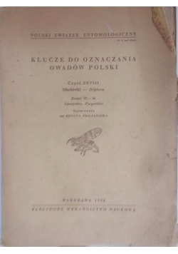 Klucze do oznaczania owadów Polski. Część XXVIII. Muchówki-Diptera