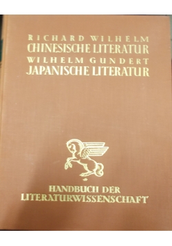 Die Chinesischce literatur, 1926 r.