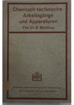 Chemisch - technische Arbeitsgange und Apparaturen, 1943 r.