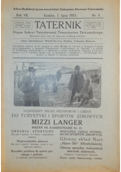 Taternik - Lipiec 1913r.