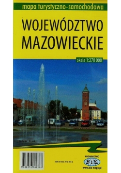 Województwo mazowieckie mapa turystyczno-samochodowa 1:270 000