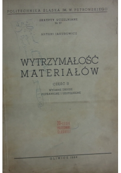Wytrzymałość materiałów, część II