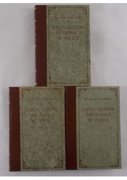 Zarys dziejów reformacji w Polsce, t. 1 i 2, 1903-05 r., reprint
