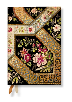 Kalendarz 2018 Filigree Floral Ebony Mini Day