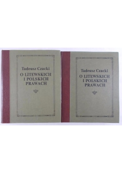 O Litewskich i Polskich prawach Tom I-II, reprint 1800-1801