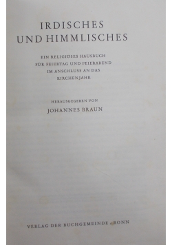 Irdisches und himmlisches, 1939r.