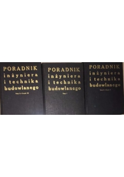 Poradnik inżyniera i technika budowlanego zestaw 3 książek