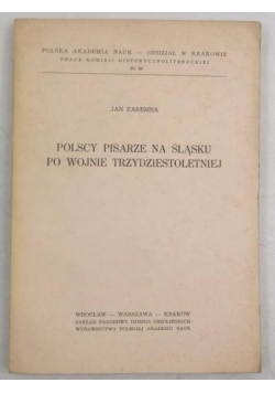 Polscy pisarze na Śląsku po Wojnie Trzydziestoletniej