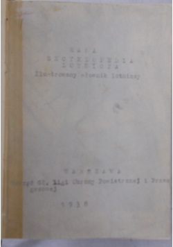 Mała encyklopedia lotnicza, 1938 r.