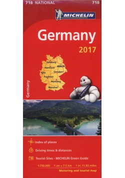 Mapa Germany  1:750 000 2017